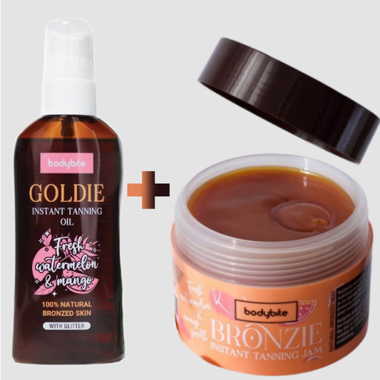 Momentinio poveikio įdegio kremas (Džemas) BRONZIE Bodybite grozioplanas.lt