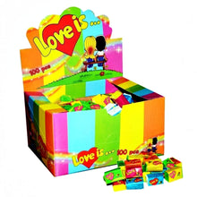 Įkelti vaizdą į galerijos rodinį, LOVE IS Chewing Bubble Gum MIX, Assorted All 5 Flavors, 1 BOX 100pcs, Sweet Gift
