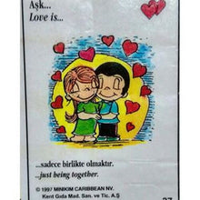 Įkelti vaizdą į galerijos rodinį, LOVE IS Coconut &amp; Pineapple Flavored Bubble Gum 1 BOX 4,2g x 100pcs, Sweet Gift
