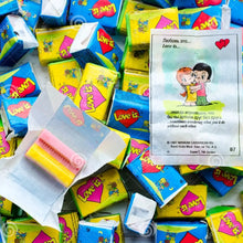 Įkelti vaizdą į galerijos rodinį, LOVE IS Coconut &amp; Pineapple Flavored Bubble Gum 1 BOX 4,2g x 100pcs, Sweet Gift
