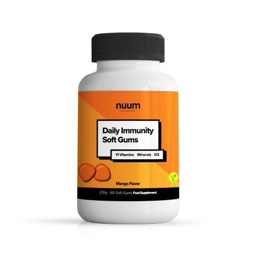 Nuum Cosmetics Daily Immunity Soft Gums Maisto papildai imuninės sistemos stiprinimui