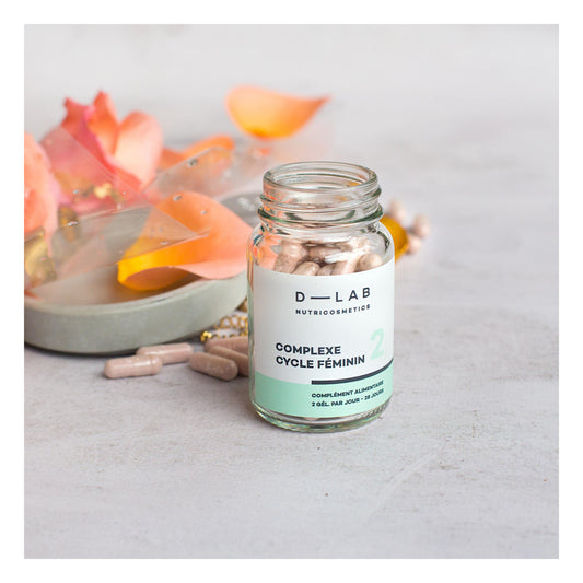 D-LAB NUTRICOSMETICS D-LAB Nutricosmetics Complexe Cycle Feminin Maisto papildas hormonų pusiausvyrai grozioplanas.lt